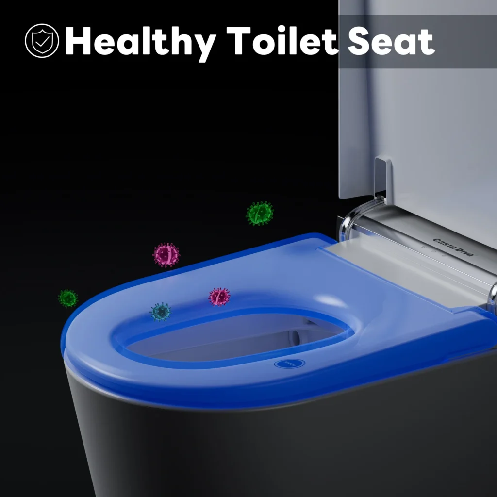 Antibacterial toilet seat cover